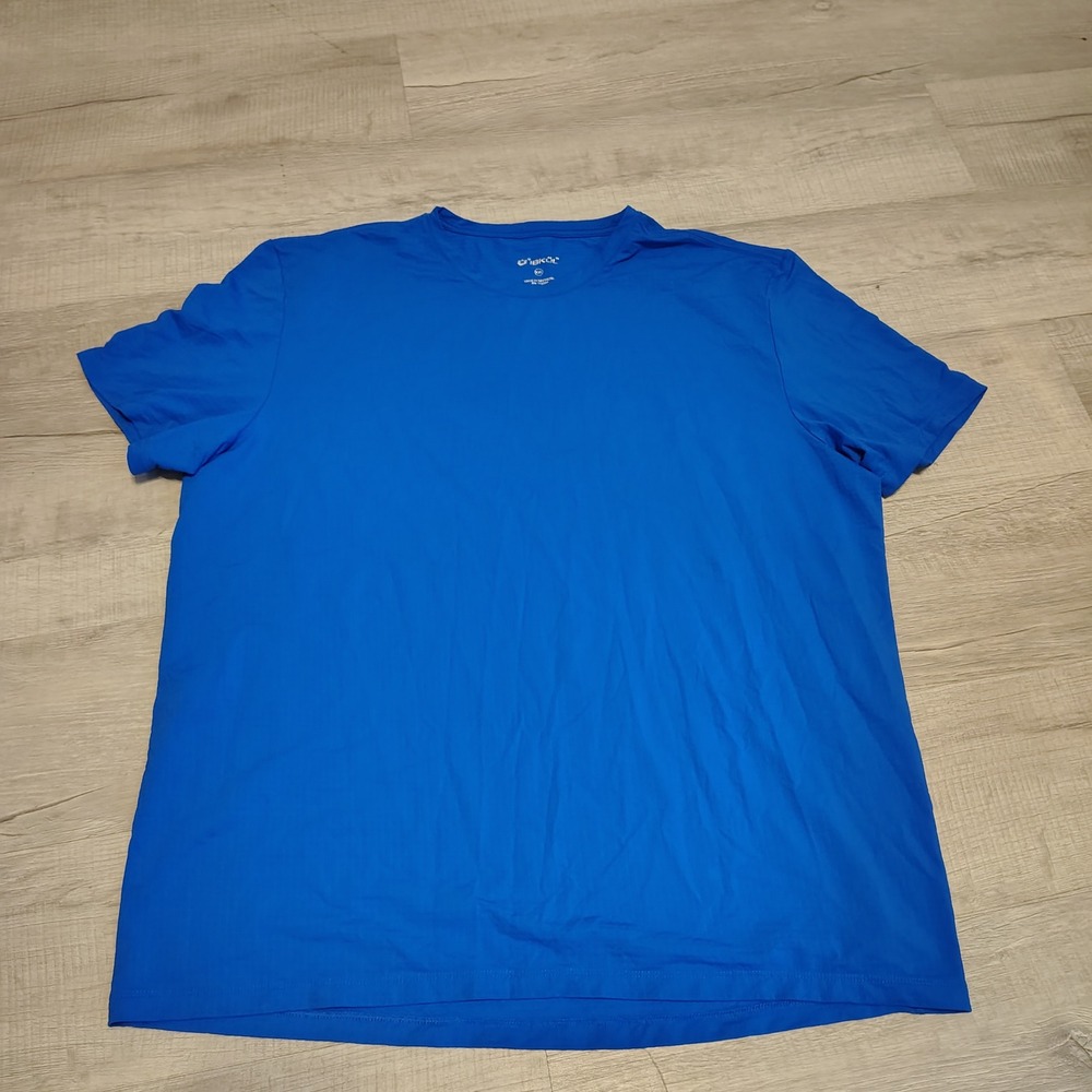 IBKUL Mens XXL Blue Short Sleeve Sun Shirt Crew Neck Performance Tee